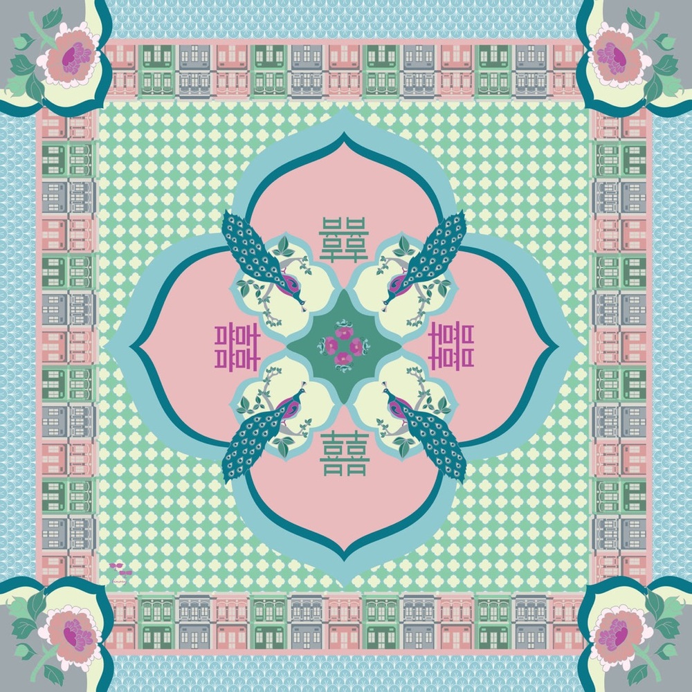 Peranakan Opulence Chiffon Scarf
Brand new, unopened - Binary Style scarf
